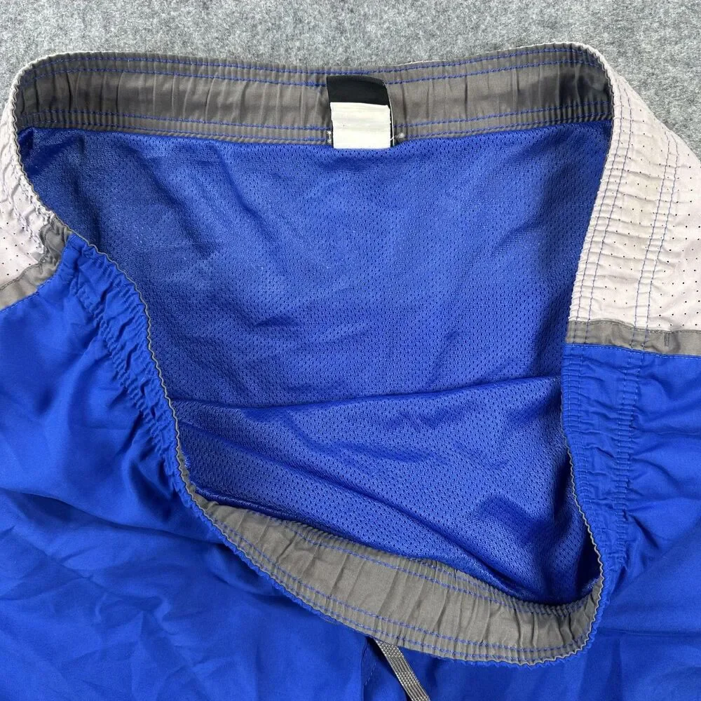 Nike Swim Trunks Mens XL Blue Solid Mesh Lined Quick Dry Drawstring Pockets